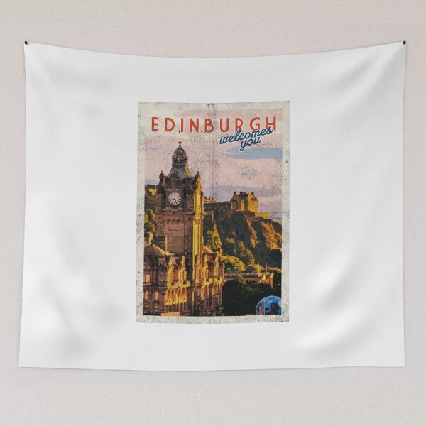 Item preview, Cool Vintage Edinburgh  travel poster retro designed and sold by TheBritishShop.