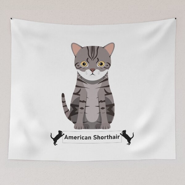 Item preview, Raza de gato americano de pelo corto - Estilo de arte de dibujos animados designed and sold by EdKid.