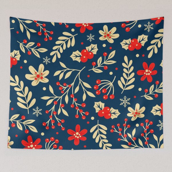 Item preview, Winter Floral Seamless Pattern  designed and sold by TheSkullArmy.