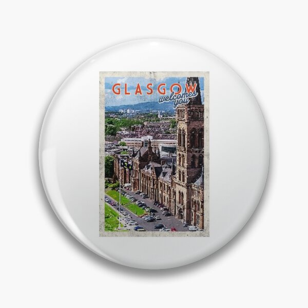 Item preview, Vintage Glasgow travel poster retro cool designed and sold by TheBritishShop.