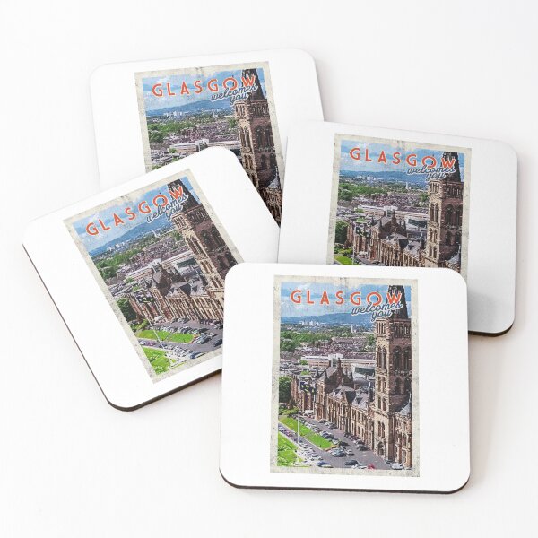 Item preview, Vintage Glasgow travel poster retro cool designed and sold by TheBritishShop.