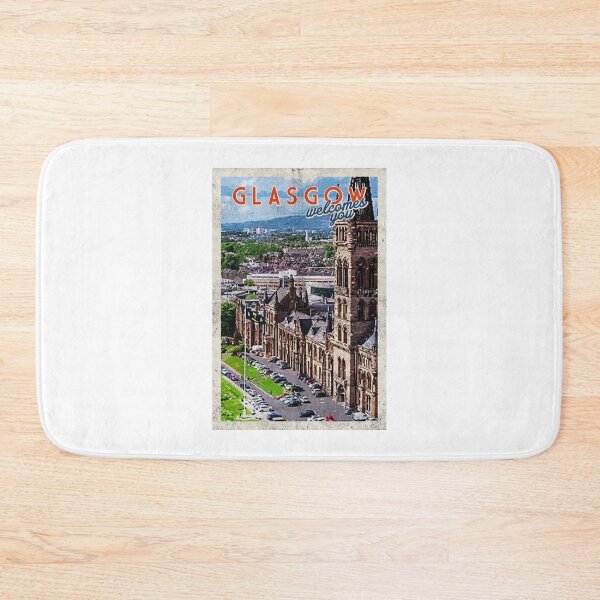Item preview, Vintage Glasgow travel poster retro cool designed and sold by TheBritishShop.