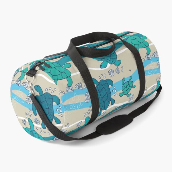 Item preview, Blue turquoise sea turtles playing around designed and sold by kittyvdheuvel.