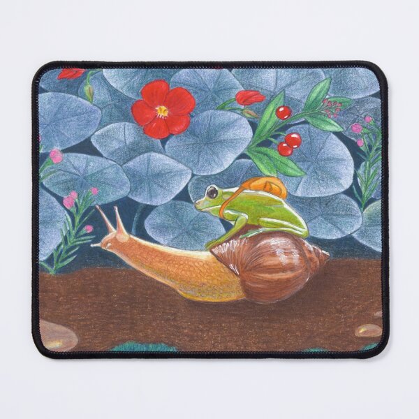 Item preview, frog and snail travelling into the wild designed and sold by EllenLambrichts.