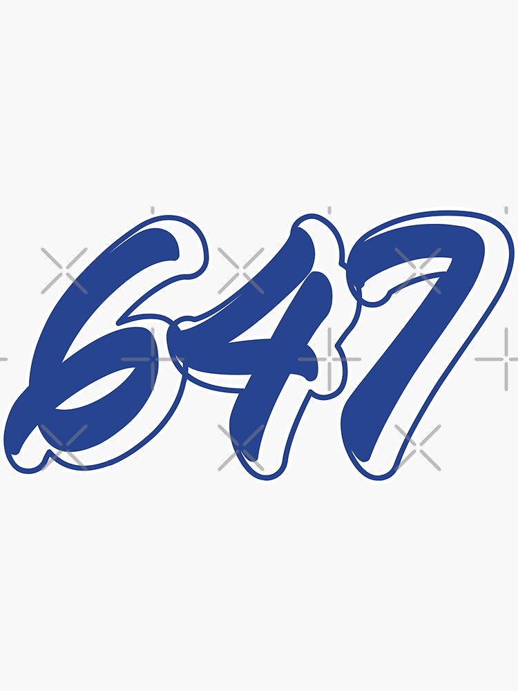 area-code-647-sticker-for-sale-by-sdforce-redbubble