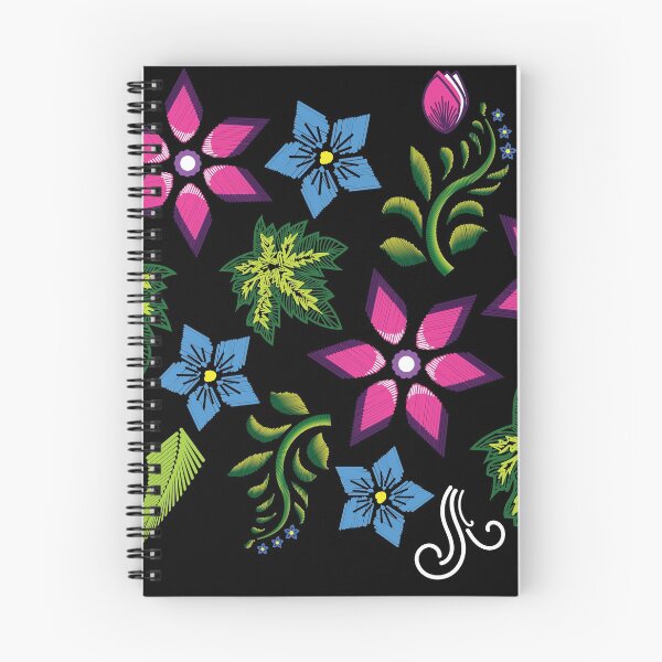 Aperçu de l'œuvre Broderie florale colorée à la main créée et vendue par VJcreation.