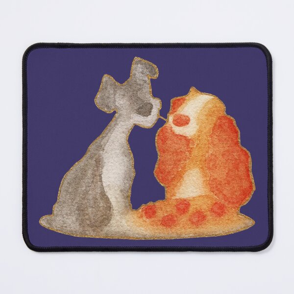 Item preview, Watercolor Silhouette Lady and the Tramp designed and sold by Krystal280791 Shop.