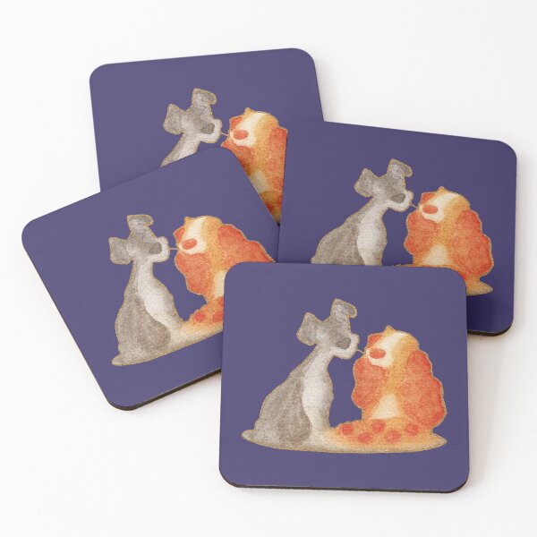 Item preview, Watercolor Silhouette Lady and the Tramp designed and sold by Krystal280791 Shop.