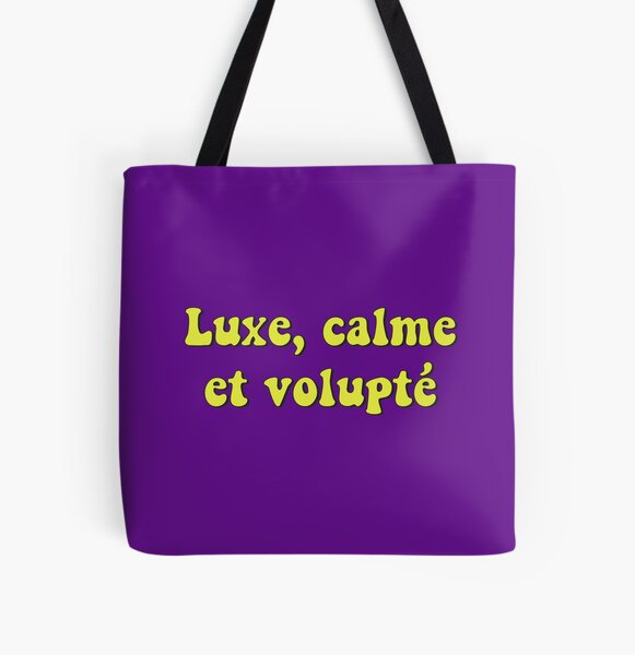 Luxury calm and voluptuousness Charles Baudelaire quotes 70s aesthetic Tote  Bag by Bookup