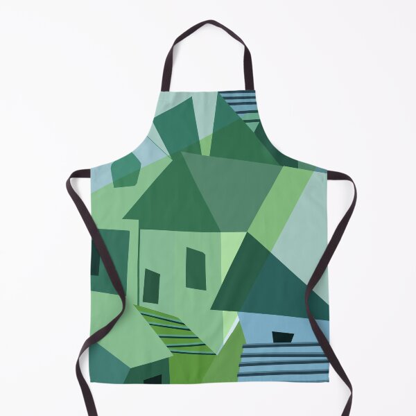 Item preview, Houses In The Village Abstract Canvas 01 designed and sold by blueocan.