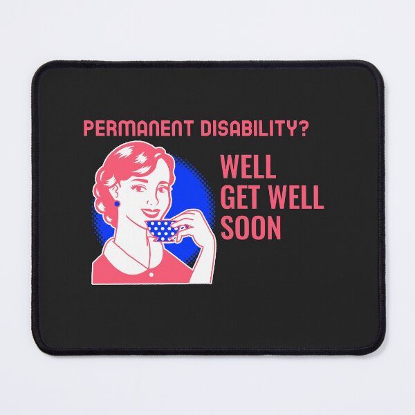 Item preview, Permanent Disability Well Get Well Soon designed and sold by Disabledland.
