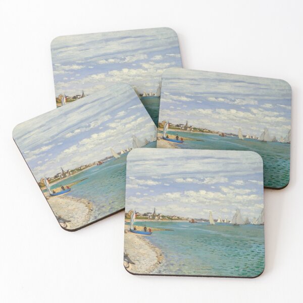 Item preview, Impressionist Art Regatta at Sainte-Adresse (1867) by Claude Monet designed and sold by Designedbysm.