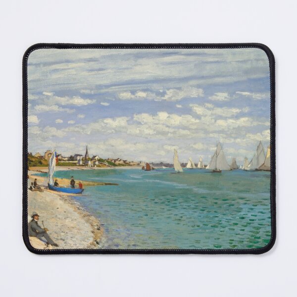 Item preview, Impressionist Art Regatta at Sainte-Adresse (1867) by Claude Monet designed and sold by Designedbysm.