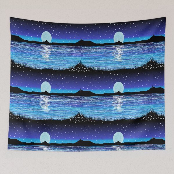 Item preview, Moon above the Ocean designed and sold by Sunraysanastore.