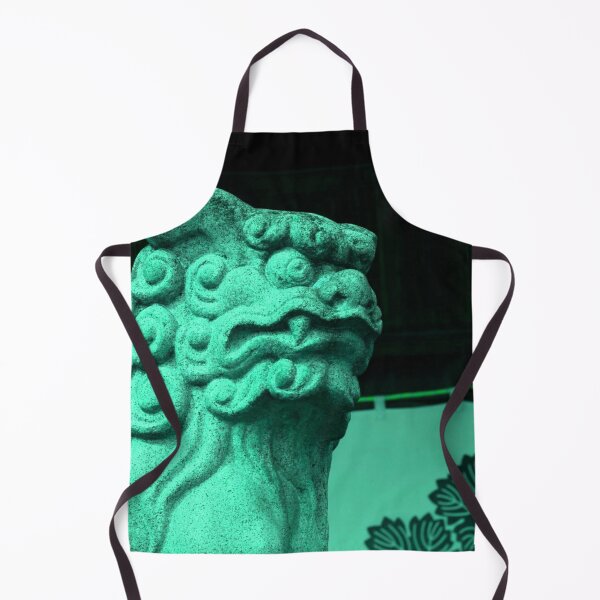 Item preview, Komainu Lion Dog Blue Japan Neon Vaporwave Aesthetic designed and sold by ShirtVibes.