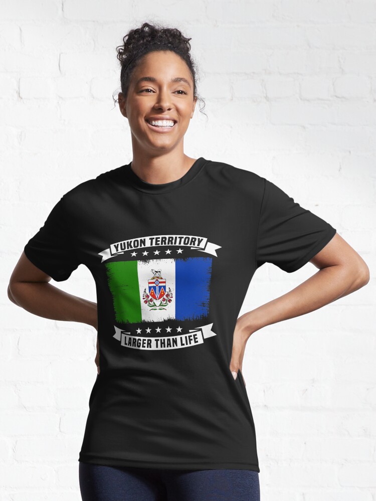 Yukon Territory and Slogan - Active T-Shirt by CAN-USA-Fanshop | Redbubble
