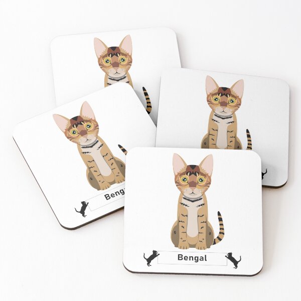 Item preview, Bengal Cat Breed - Cartoon Art Style designed and sold by EdKid.