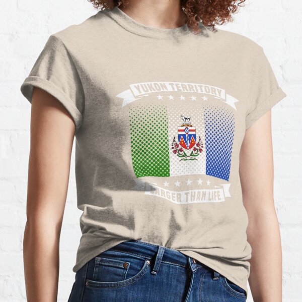 Yukon Territory Flag and Province Slogan Classic T-Shirt