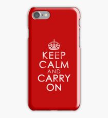 Vintage Distressed Keep Calm and Carry On iPhone 7 Case