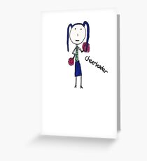 Cheerleader Greeting Card