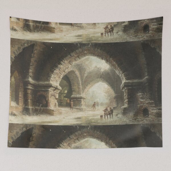 Aperçu de l'œuvre  The Forge in Winter ( La forge en hiver) - Albert Bredow créée et vendue par Vintage Designs +.