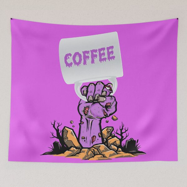 Item preview, Zombies Crave Coffee Purple designed and sold by Mrspink16.