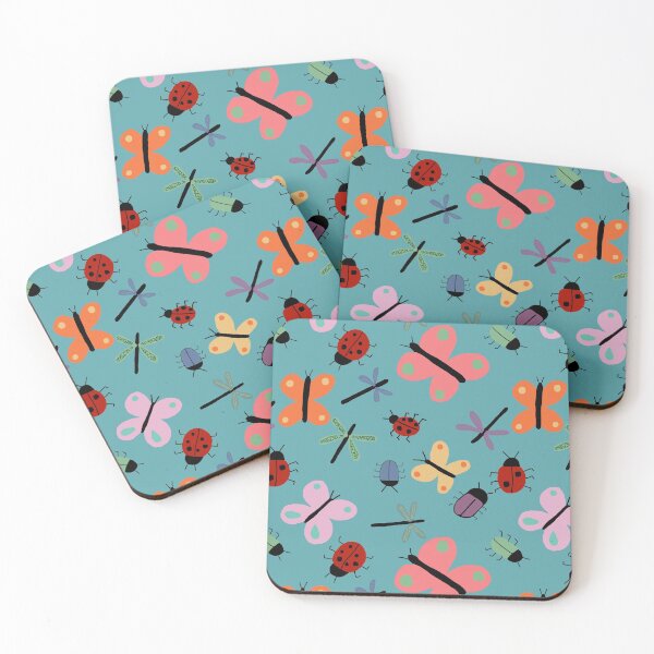 Item preview, Butterflies, Ladybugs, Dragonflies, and Beetles designed and sold by RepeatCandy.