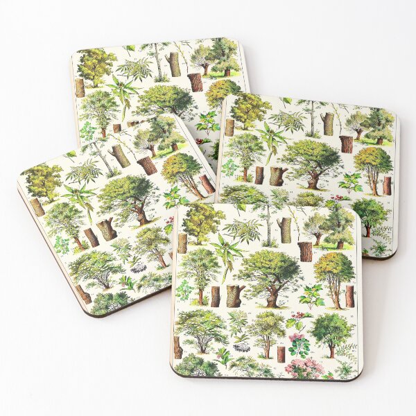 Item preview, Arbres French vintage botanical designed and sold by Leilaarros.