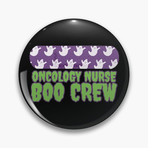 Item preview, Oncology Nurse Boo Crew Ghost Band Aid Badge Graphic designed and sold by GO SHIRT-TEE.