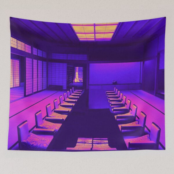 Item preview, Tatami room Japan Neon Vaporwave Aesthetic designed and sold by ShirtVibes.