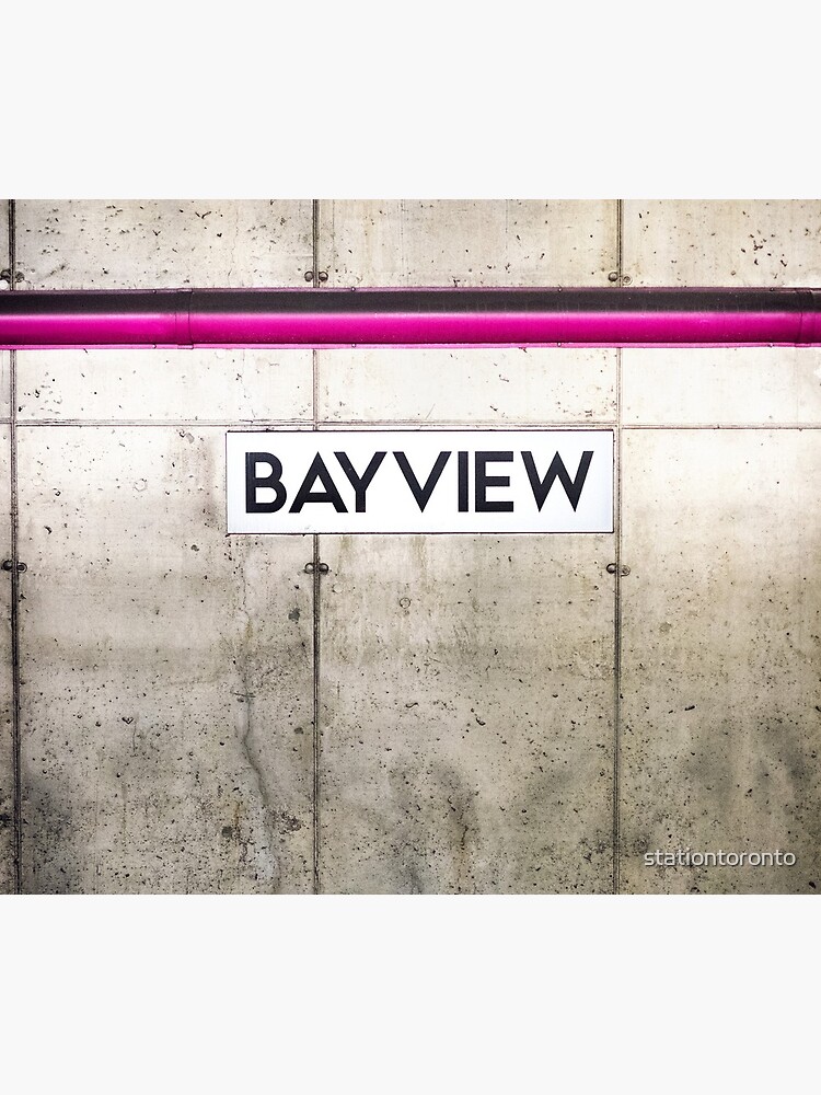 Bayview - Toronto Subway Station Sign by stationtoronto
