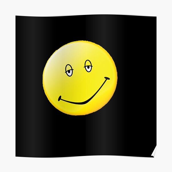 Chill Smiley Face Posters Redbubble - jay s smiley face group roblox