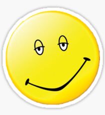 Dazed and Confused Smiley Face Sticker