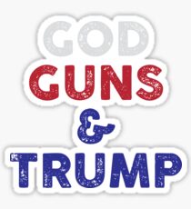 God Guns & Trump Sticker