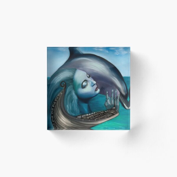 The Nereid, the Boat and the Delphine Acrylic Block