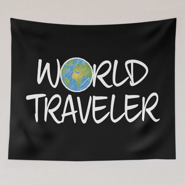 Item preview, World Traveler Globe Drawing designed and sold by TravelScientist.