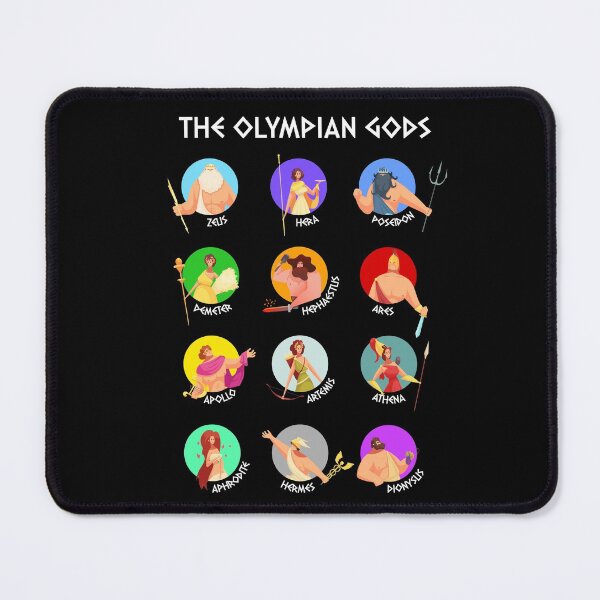 Artikelvorschau, Die 12 olympischen Götter der griechischen Mythologie entworfen und verkauft von Happy Puppy Print On Demand.