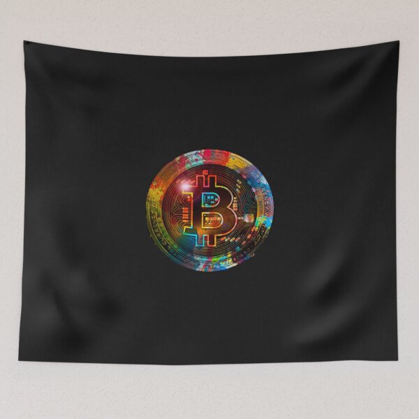 Item preview, Colorful Bitcoin Crypto T-Shirt designed and sold by Funny-Tees4U.