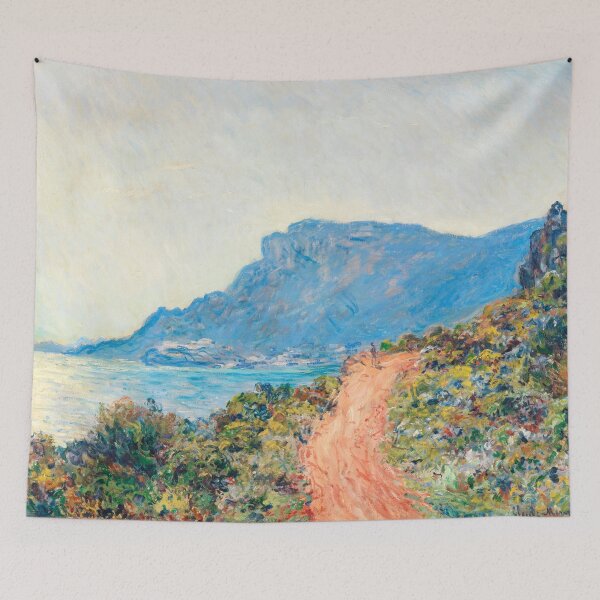 Item preview, Impressionist Painting The Corniche near Monaco (1884) by Claude Monet designed and sold by Designedbysm.