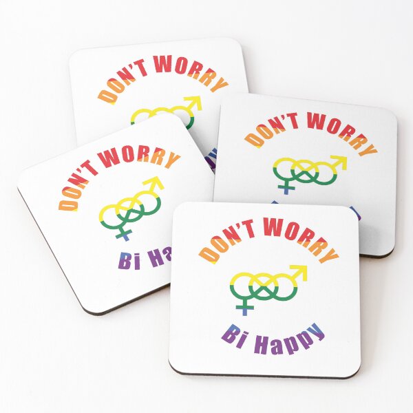 Item preview, Don't worry, bi happy (Humorous pun) designed and sold by WayneBrant.