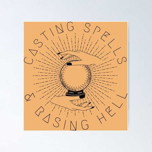 Item preview, Casting Spells & Raising Hell  designed and sold by erinbuchheit.