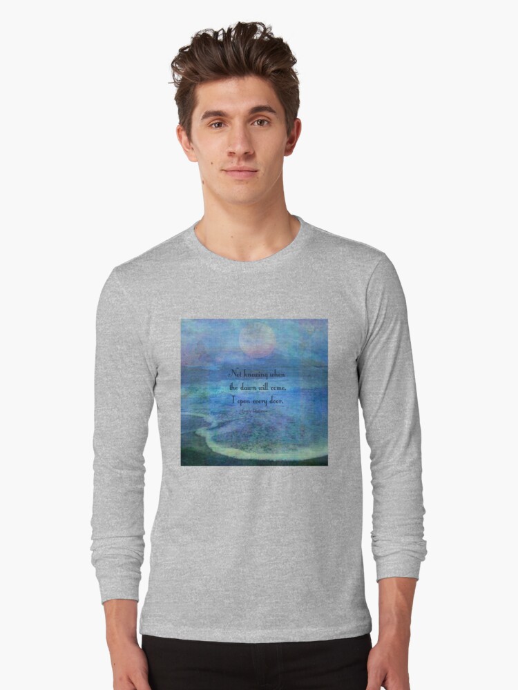 "Emily Dickinson hope quote" Long Sleeve T-Shirt by ...