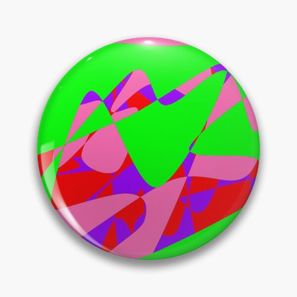 Item preview, Arte abstracto verde rosa rojo púrpura designed and sold by spacecool1.