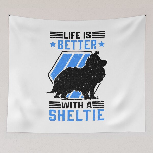 Item preview, Living with Shetland Sheepdog British Sheltie designed and sold by madgrfx.