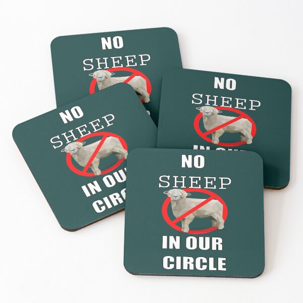 Item preview, NO SHAGGY SHEEP IN OUR CIRCLE,  designed and sold by hop2swing.