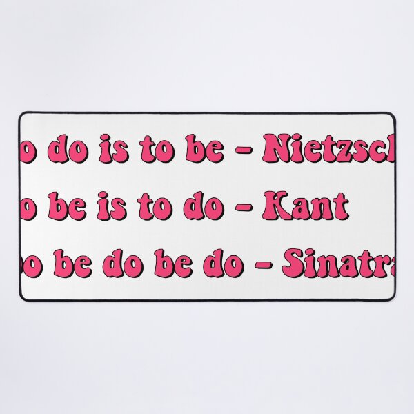 Item preview, To do is to be Nietzsche Kant Sinatra quote 70s aesthetic designed and sold by Bookup.
