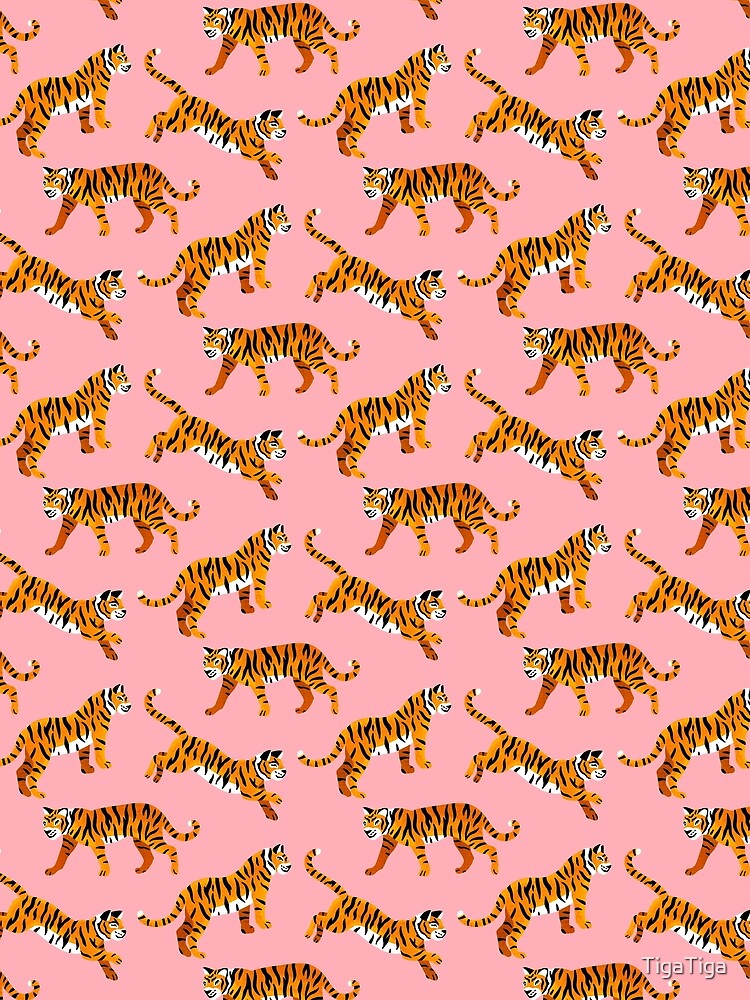 Bengal Tigers - Peachy Pink by TigaTiga