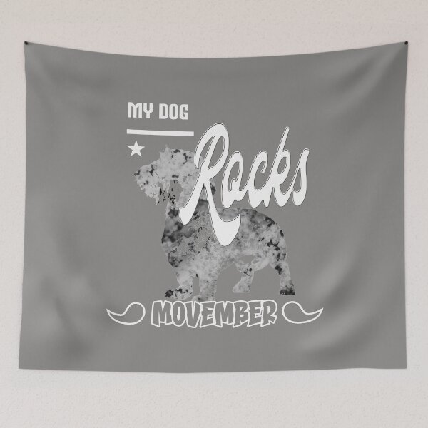 Item preview, My Dog Rocks Movember designed and sold by Mrspink16.