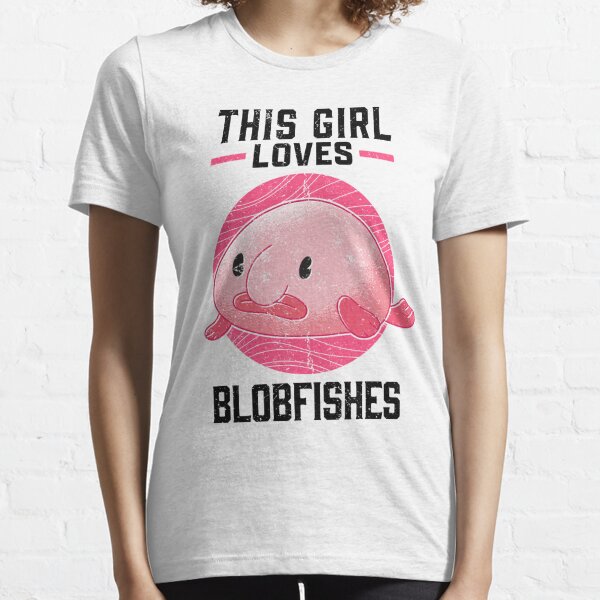 Pink Blob Fish Blobfish Short Sleeve Shirt Women Classic-Fit Crewneck T- Shirt Summer Top : : Clothing, Shoes & Accessories