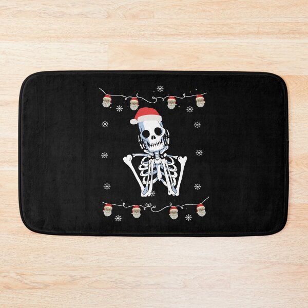 Item preview, Xmas Ugly Christmas Skull Apprel Skeleton with Santa hat designed and sold by katieschunk.
